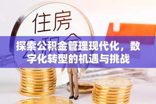 印台探索公积金管理现代化，数字化转型的机遇与挑战