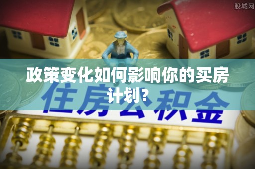 印台政策变化如何影响你的买房计划？