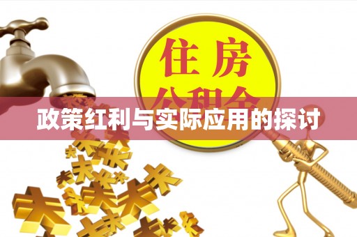 印台政策红利与实际应用的探讨