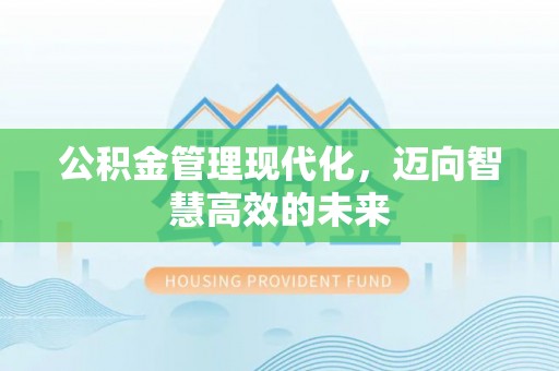 印台公积金管理现代化，迈向智慧高效的未来