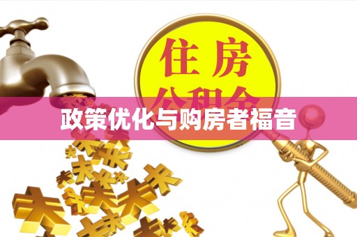 印台政策优化与购房者福音